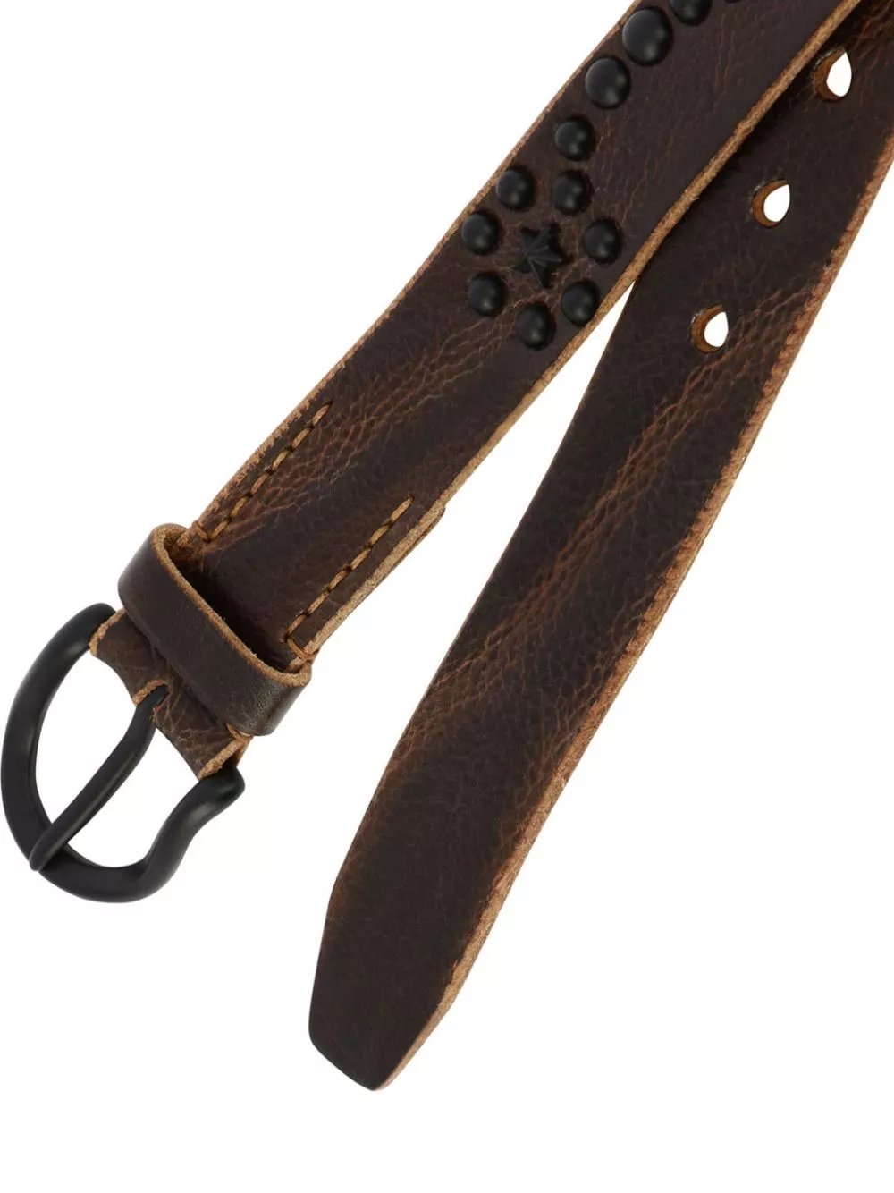 Shop for best deals OUR LEGACY stud-detailing leather belt Men 0119