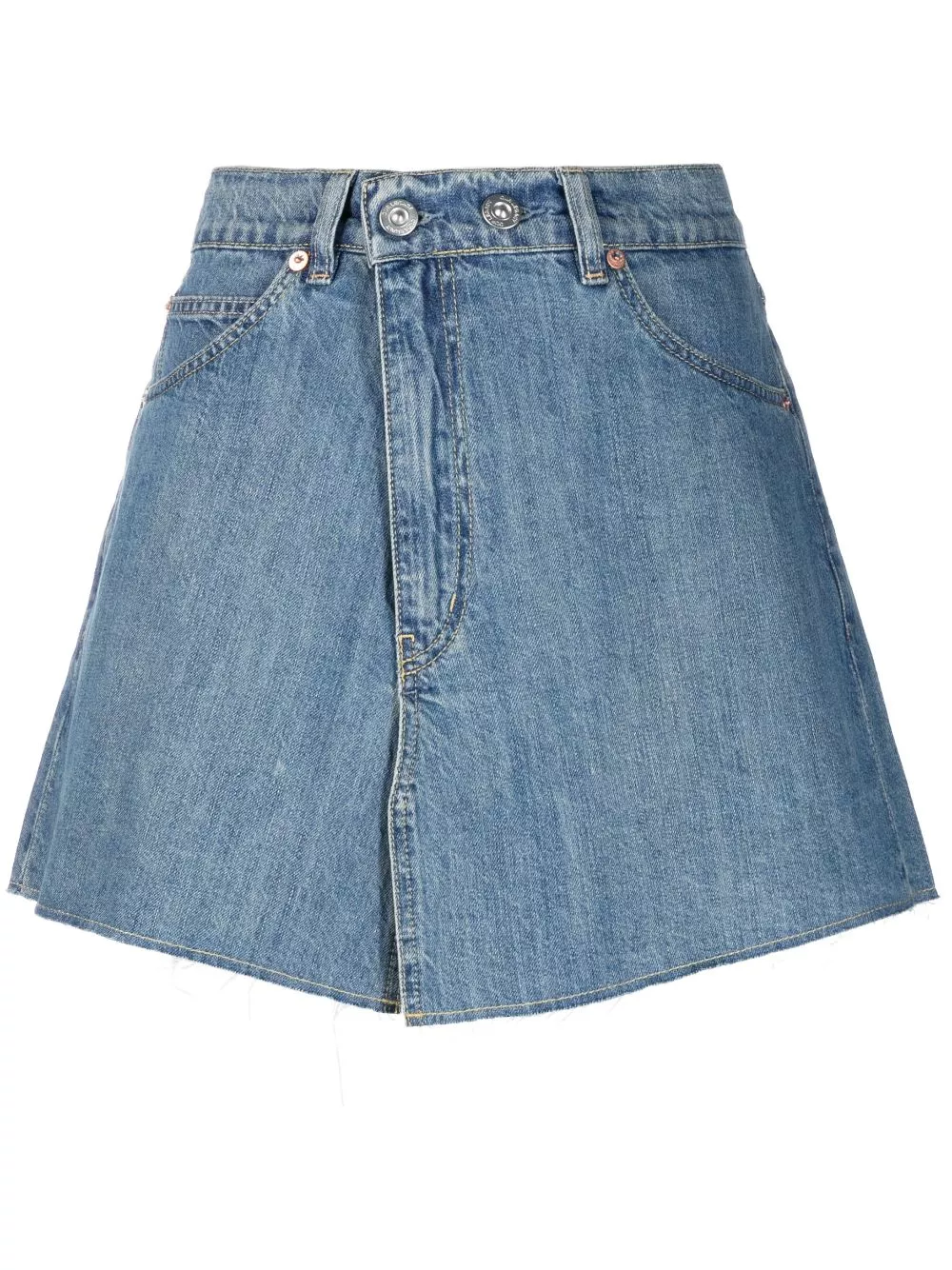 Where to find cheap OUR LEGACY medium-wash denim skirt Women 0131