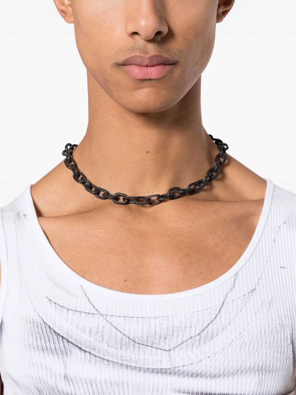 Shop for cheap deals OUR LEGACY Ladon matte chain necklace Men 0113