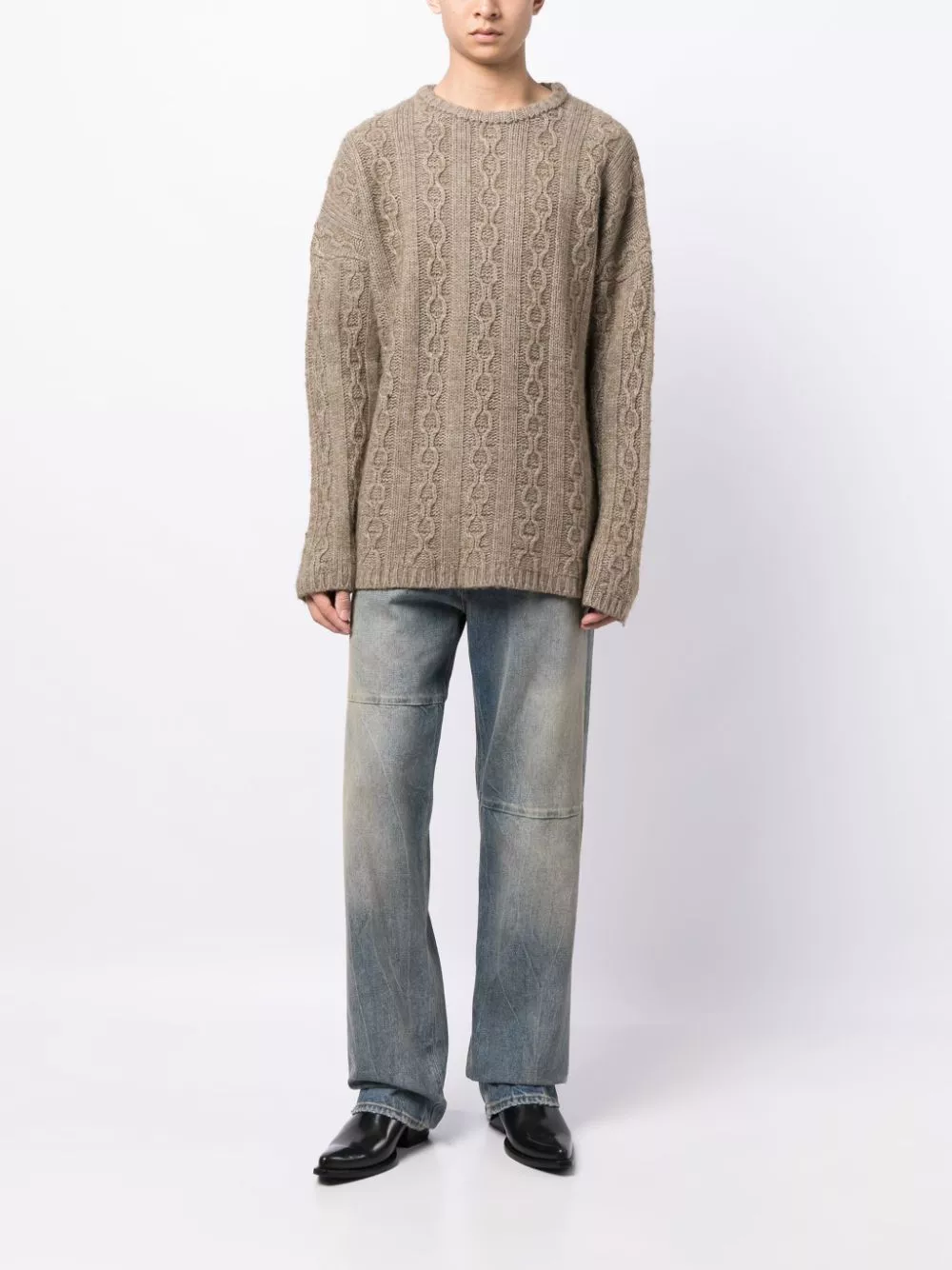 Online cheap shopping OUR LEGACY cable-knit jumper Men 0116