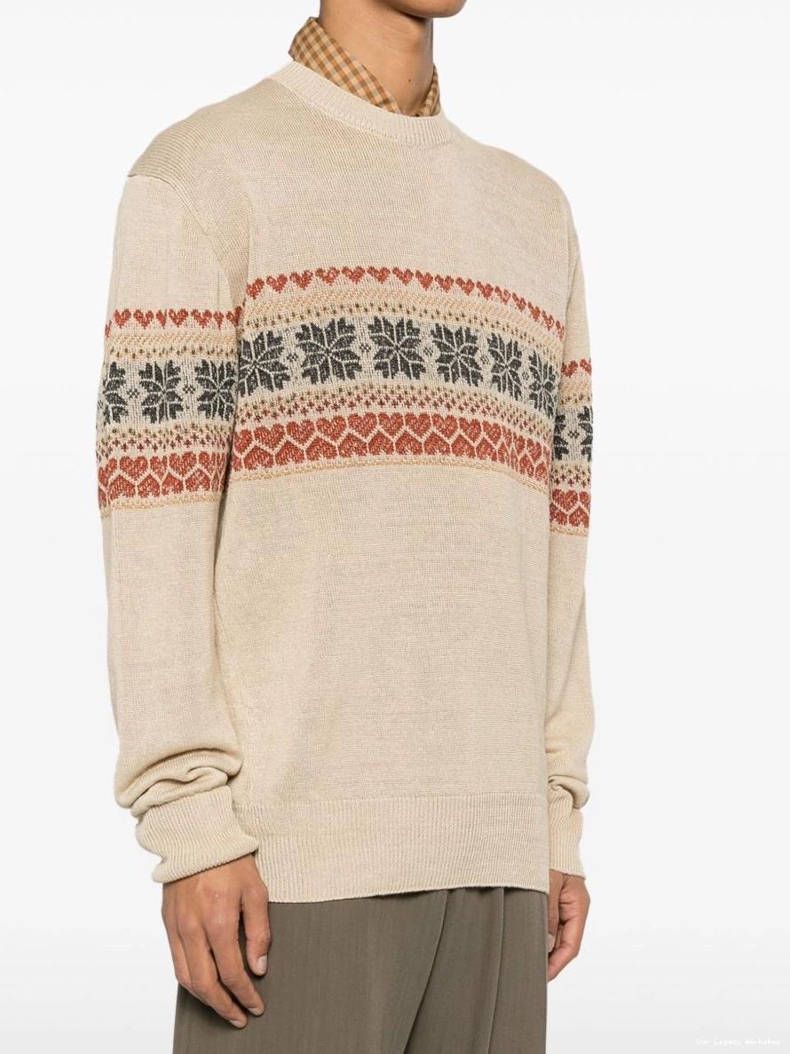 Find authentic products cheap jumper OUR Fairisle-motif Men LEGACY Snow 0215