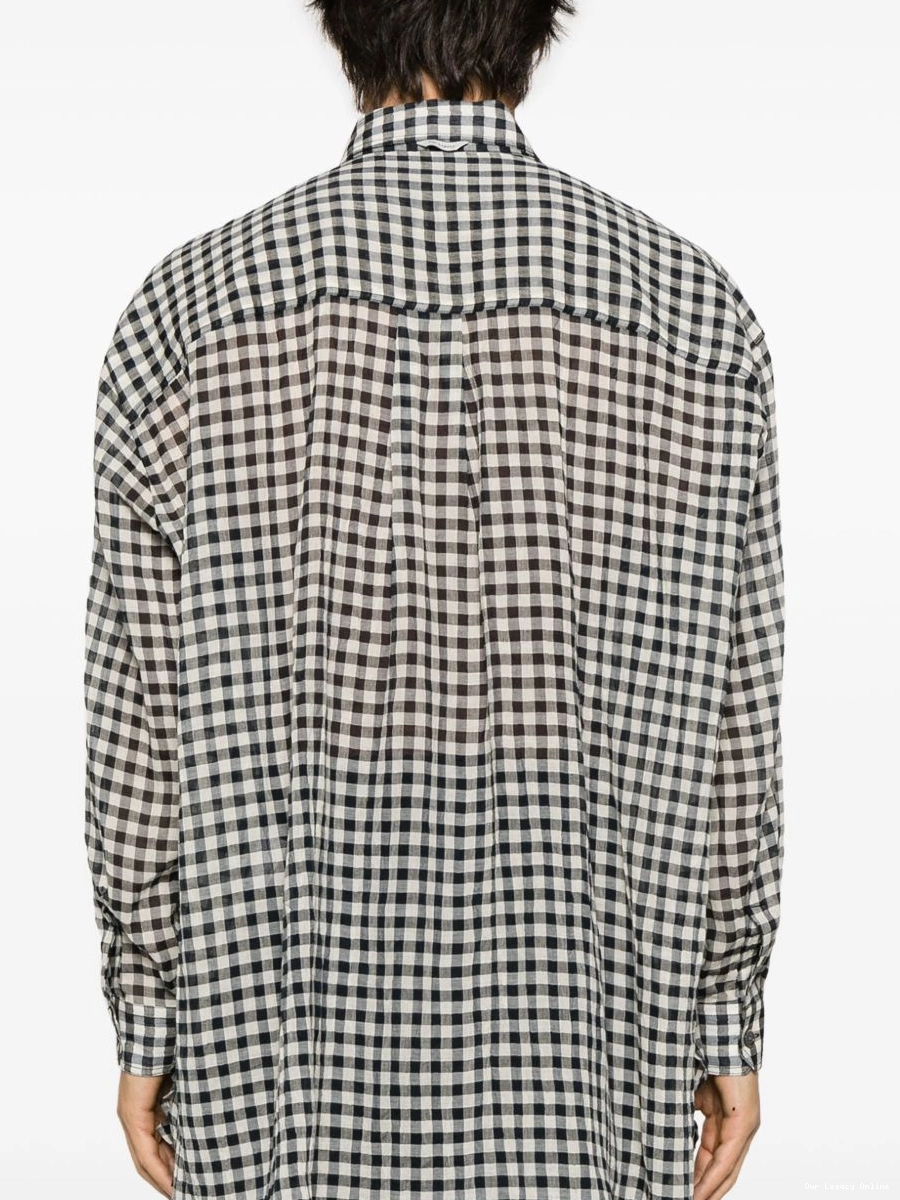 Best buys for cheap Men OUR Darling shirt checkerboard-print LEGACY 0218