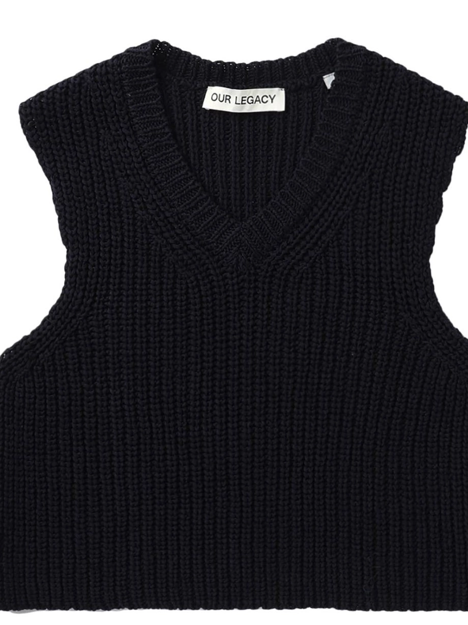 Get cheap ribbed-knit OUR LEGACY chunky vest Men 0219