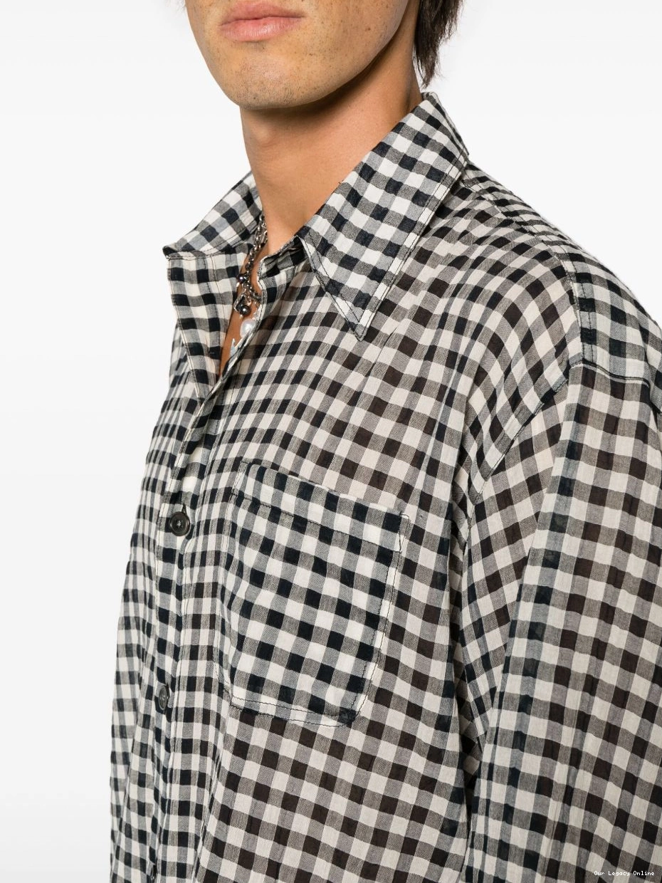 Best buys for cheap Men OUR Darling shirt checkerboard-print LEGACY 0218