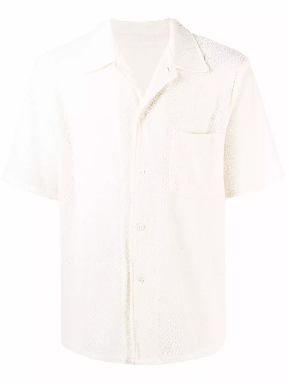 Best offers for OUR LEGACY textured-finish short-sleeved box shirt Men 0204