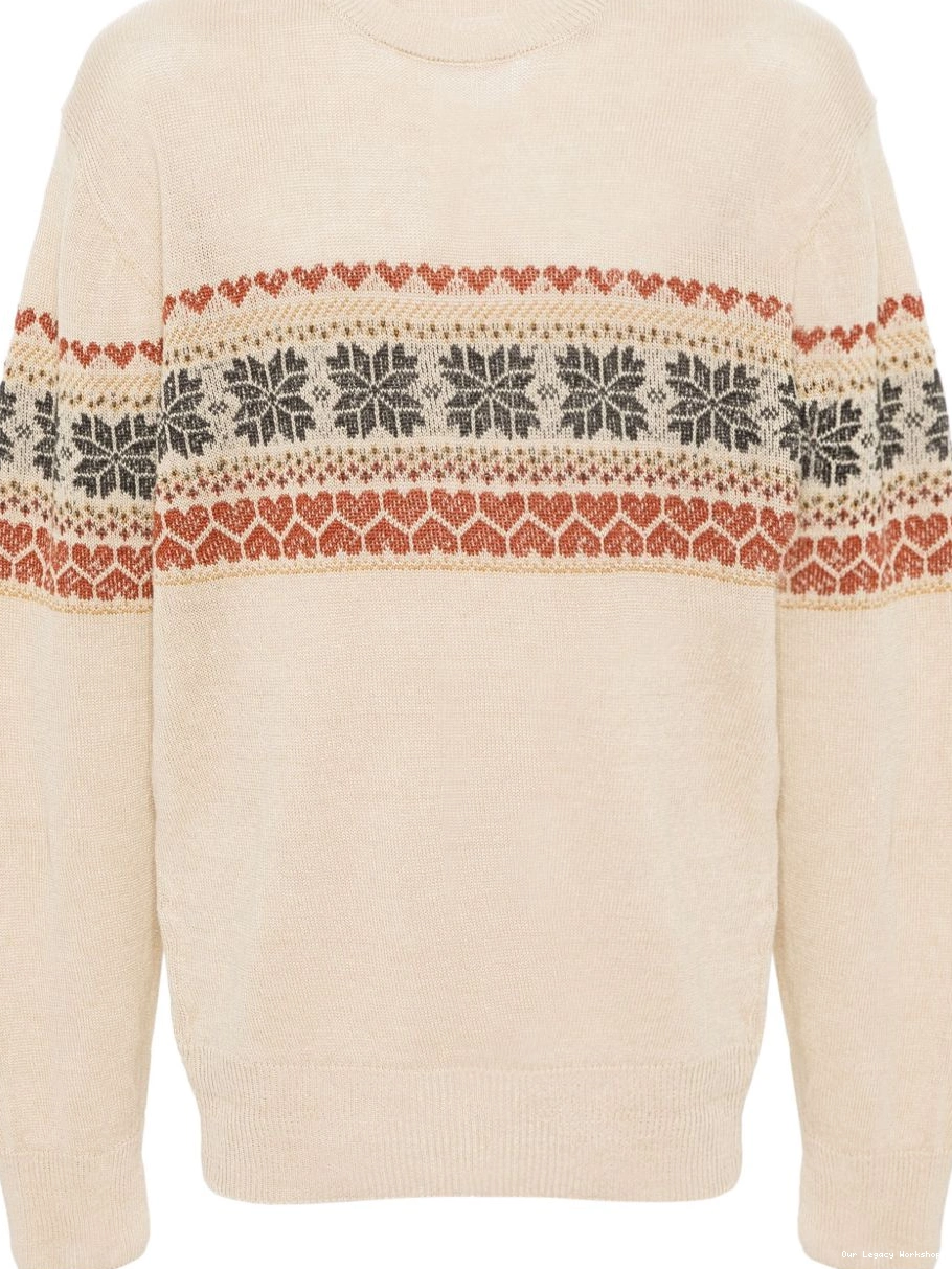 Find authentic products cheap jumper OUR Fairisle-motif Men LEGACY Snow 0215