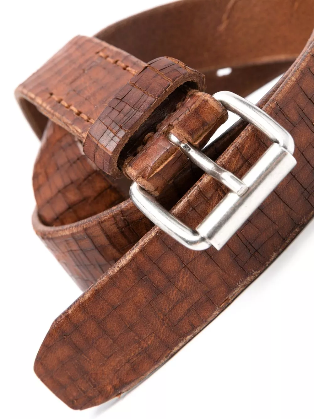 Shop for authentic OUR LEGACY textured leather belt Women 0203