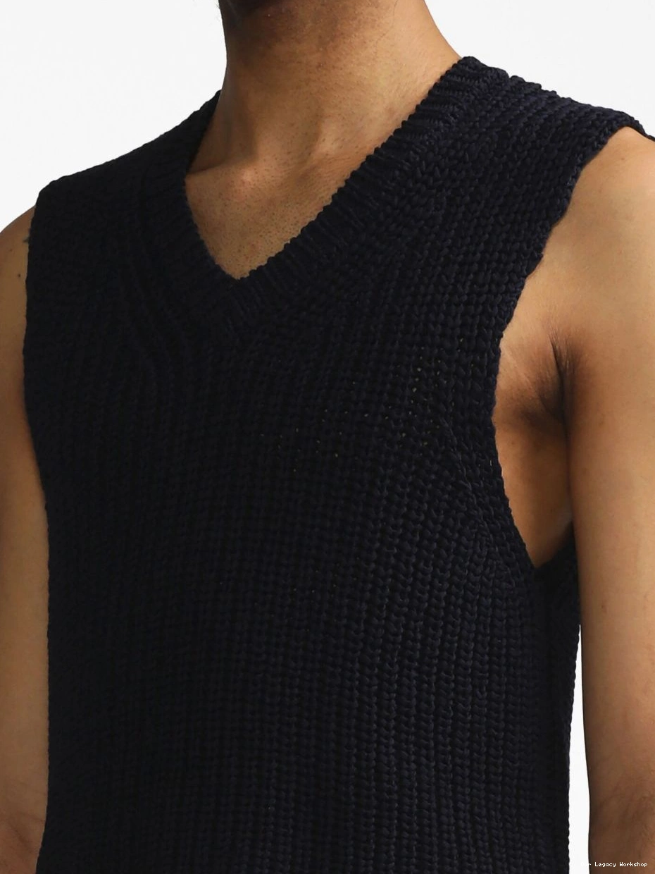 Get cheap ribbed-knit OUR LEGACY chunky vest Men 0219